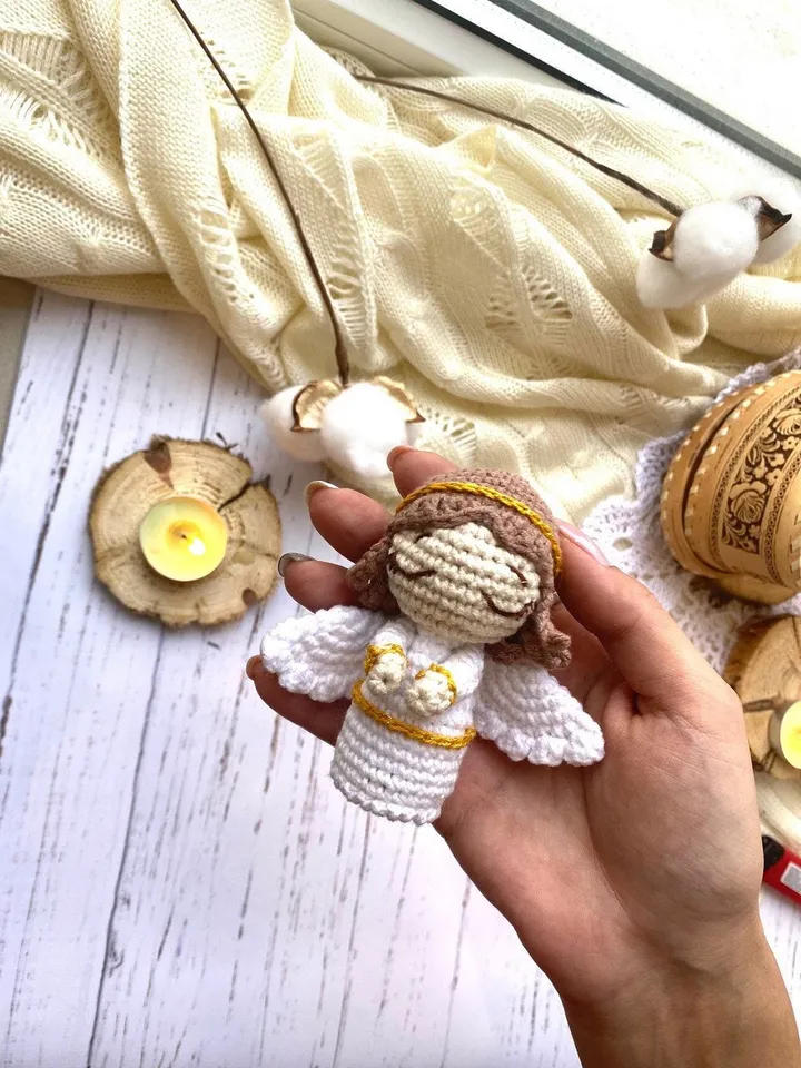 PDF Christmas Angel Crochet Pattern, Amigurumi Angel Pattern, Easter Pattern, Crochet nativity, Angel doll, Amigurumi crochet toys