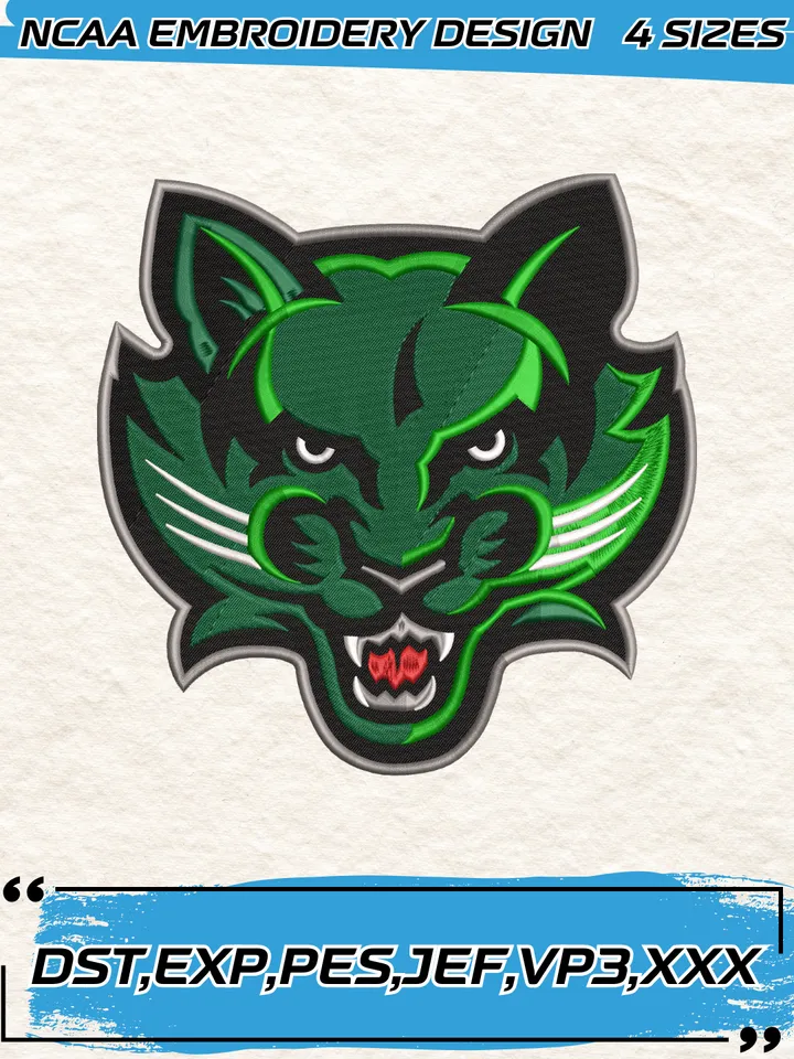 Binghamton Bearcats Logos Embroidery Design,NCAA Logo Embroidery Design,Machine Embroidery Design File,4 Sizes, Digital Download