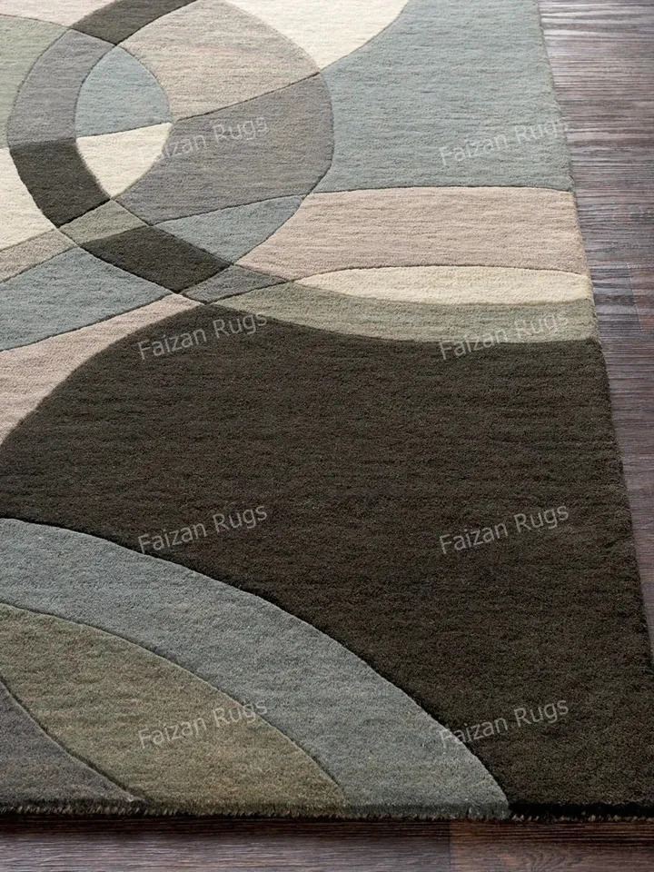 Antique Beige & Gray Hand tufted Rug 100% wool for living room, bed room, kids room in any size 9x12,8x10,6x9,5x8 fast up guys!!!!