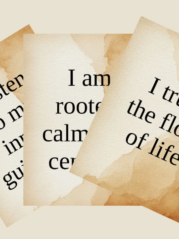 Neutral Affirmation Cards Printable | 30 Minimalist Quotes