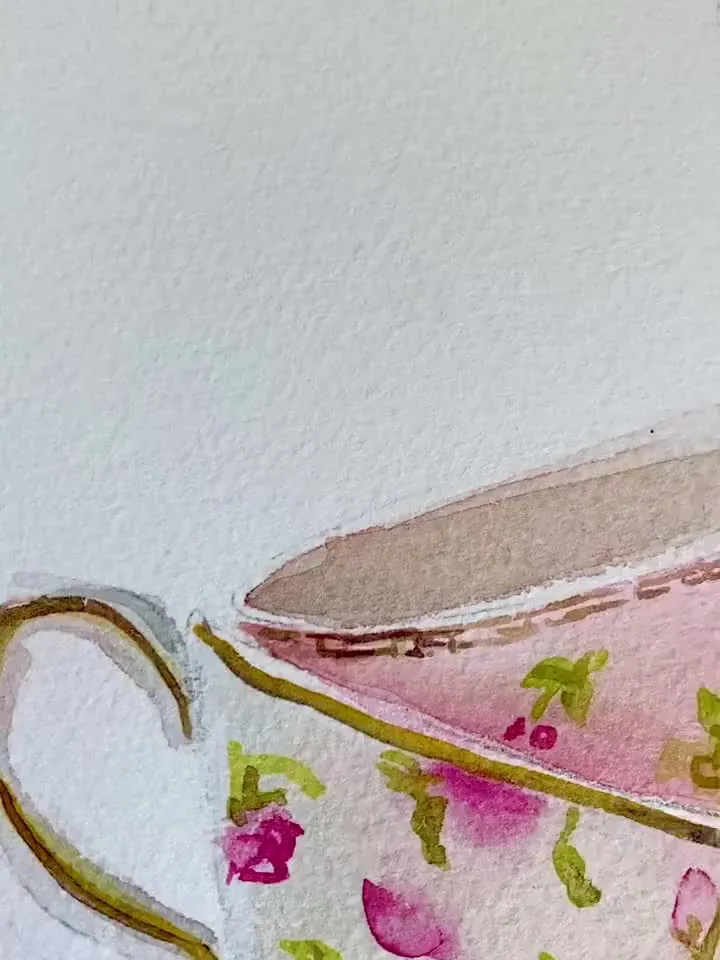 Watercolor Art Print, Kitchen Art Print, Tea Gift, Tea Lover, Tea Cup Illustration, Tea Cup Painting, Tea Party, Gift for her, Kitchen Decor