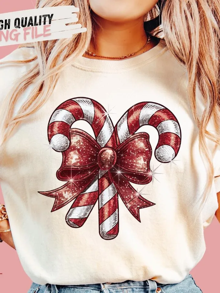 Candy Cane png Christmas png Glitter Christmas png Coquette Holiday png Merry Christmas png Retro Christmas png Merry xmas png Disco png