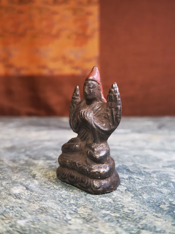 Gandhanra Antique Tibetan Buddhist Statue Je Tsongkhapa,Je Rinpoche,Lobsang Zhaba