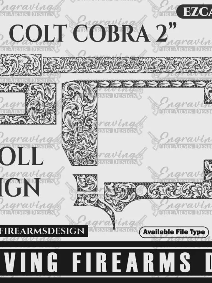 Engraving Firearms Design Colt Cobra 2&quot; Scroll Design
