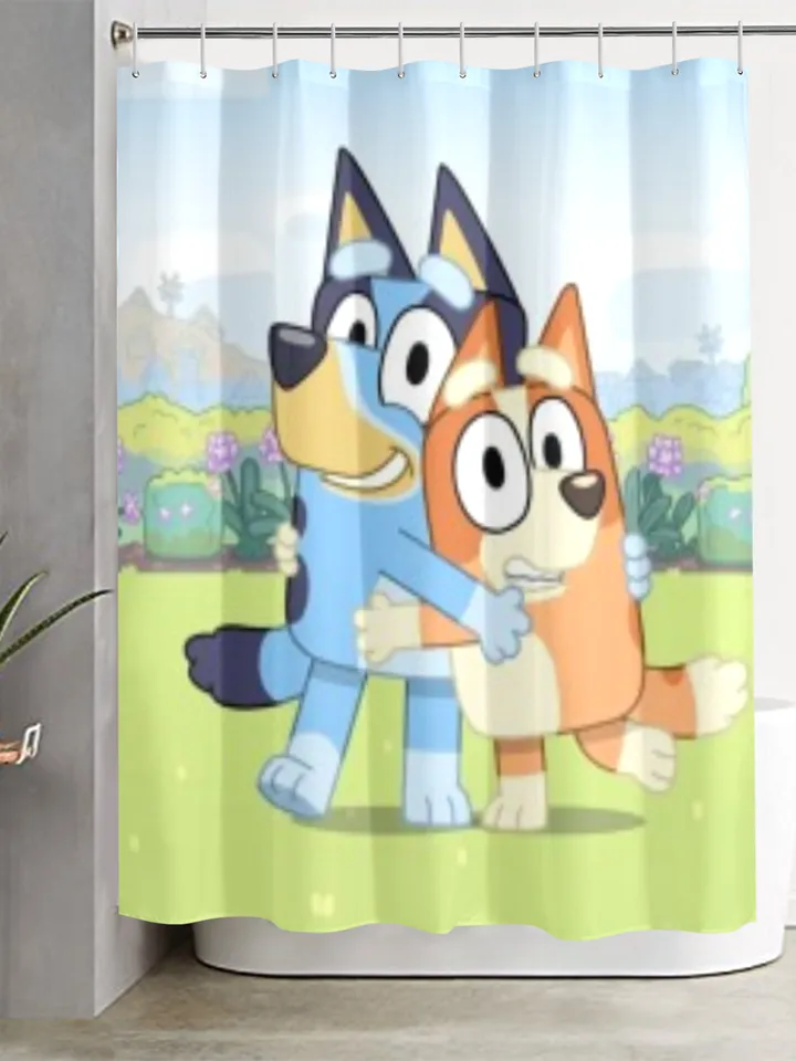 Bluey and Bingo Shower Curtain