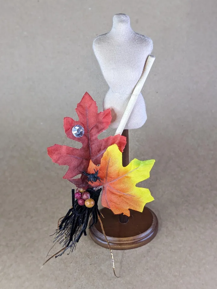 Premium Halloween witch broom for 1/6 scale dolls