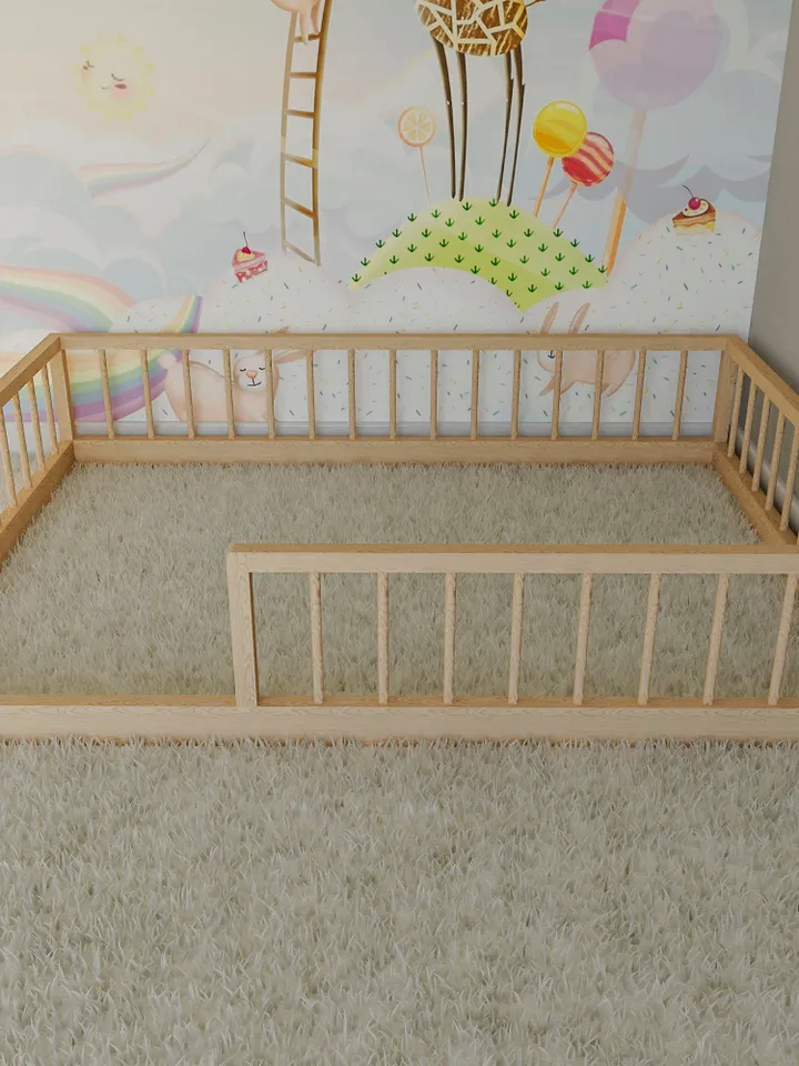 Montessori Floor Bed Plan, Queen Size, PDF, DIY