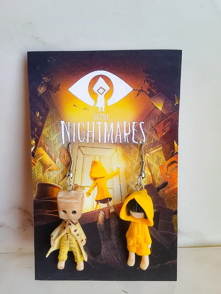 little nightmares earrings Six and Mono