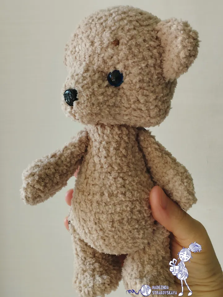 Crochet pattern Plush Teddy Bear. Amigurumi pattern