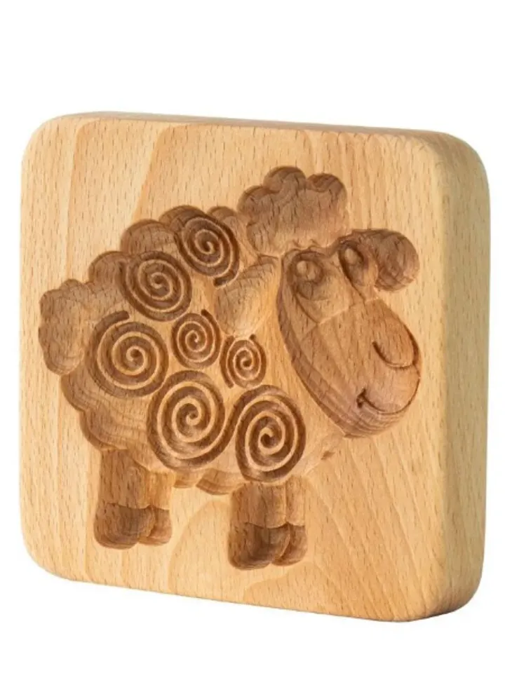 Sheep Embossed cookie mold, cookie cutter, wooden mold, Wooden stamp stamp for gingerbread cookies springerle stamp