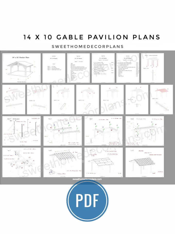 Diy 14 x 10 gable pavilion plans pdf. Carport plans pdf. Outdoor pavilion garden gazebo plans. Diy backyard wooden pergola plans for outdoor.