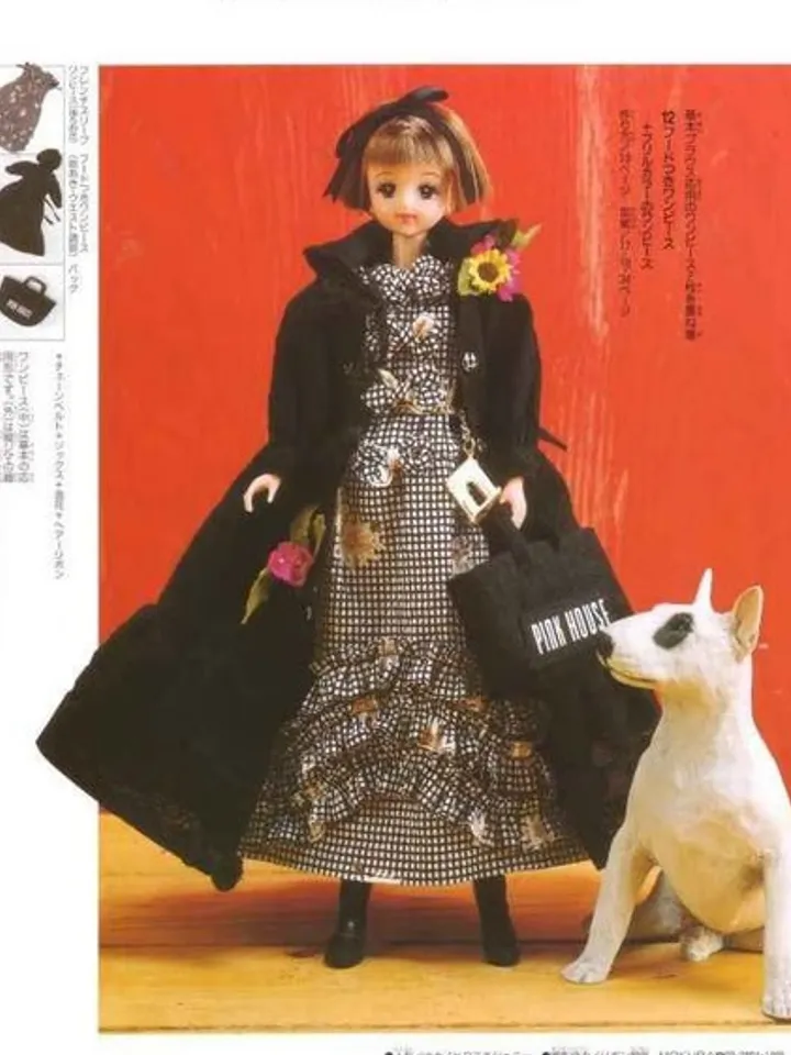 Clothes for Fashionable Dolls Japanese Magazine Sewing Pattern Wardrobe Clothes for Dolls Digital Download PDF
