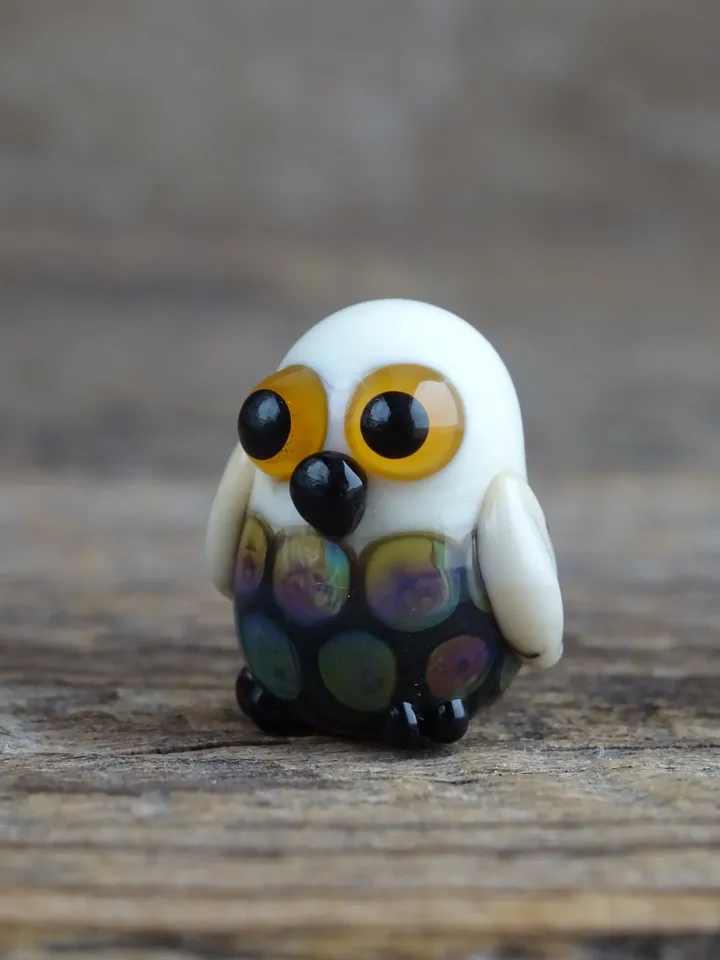 Glass figurines Miniature Owl figurine Tiny owl glass owl gifts graduation gifts Tiny glass animals terrarium figurines Animal figurines