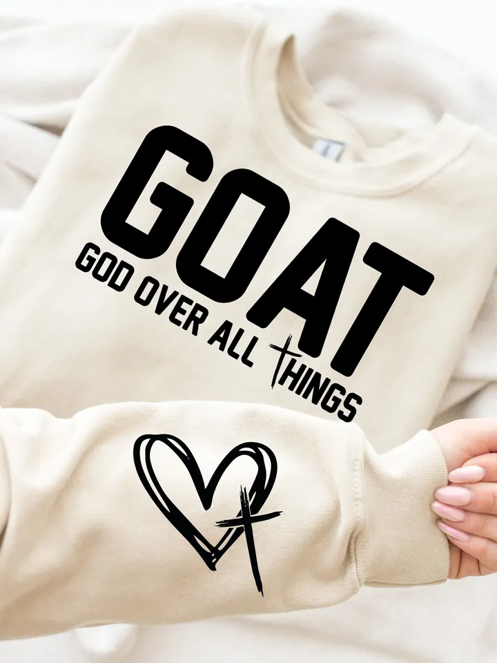 G.O.A.T God Over All Things Svg, Church Svg, Faith Svg, God Svg, Cross Svg, Bible Svg, Jesus Svg, Christian Svg, religious Svg, G.O.A.T svg