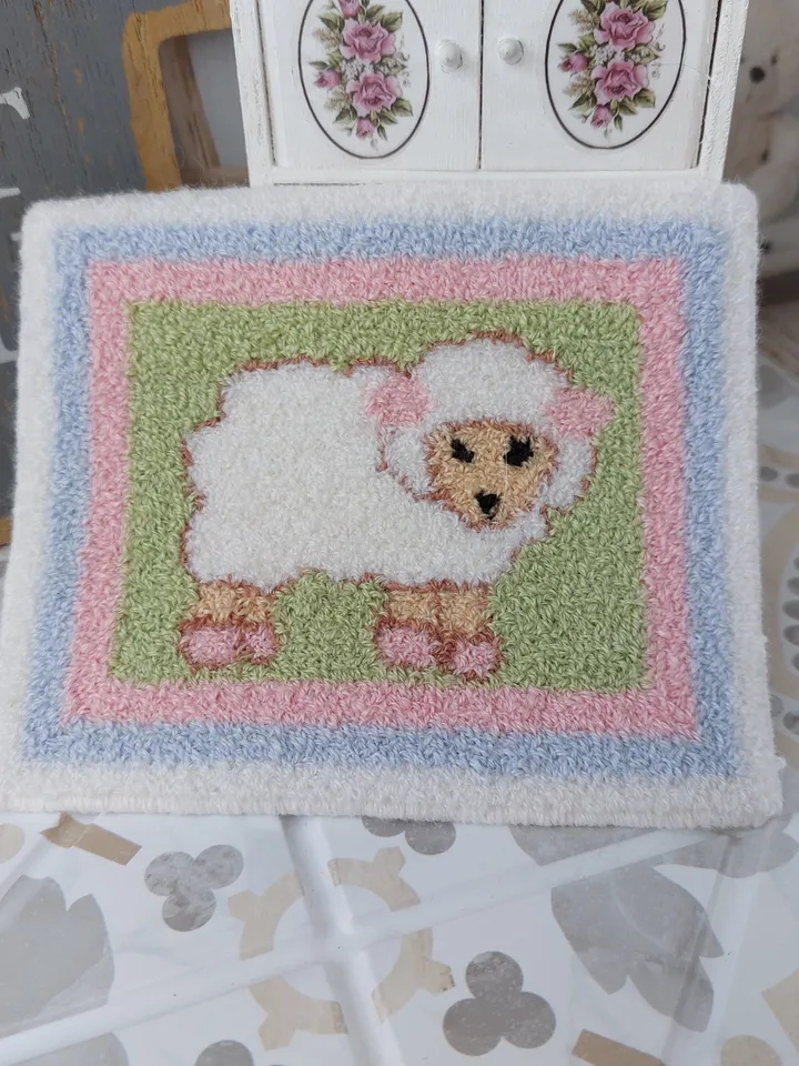 Miniature carpet for a dollhouse