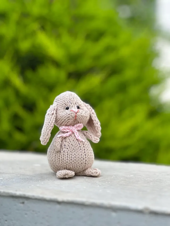 PDF Rabbit Knitting Pattern, Knitted Toy Tutorial, Knitted Animal Pattern, Hare