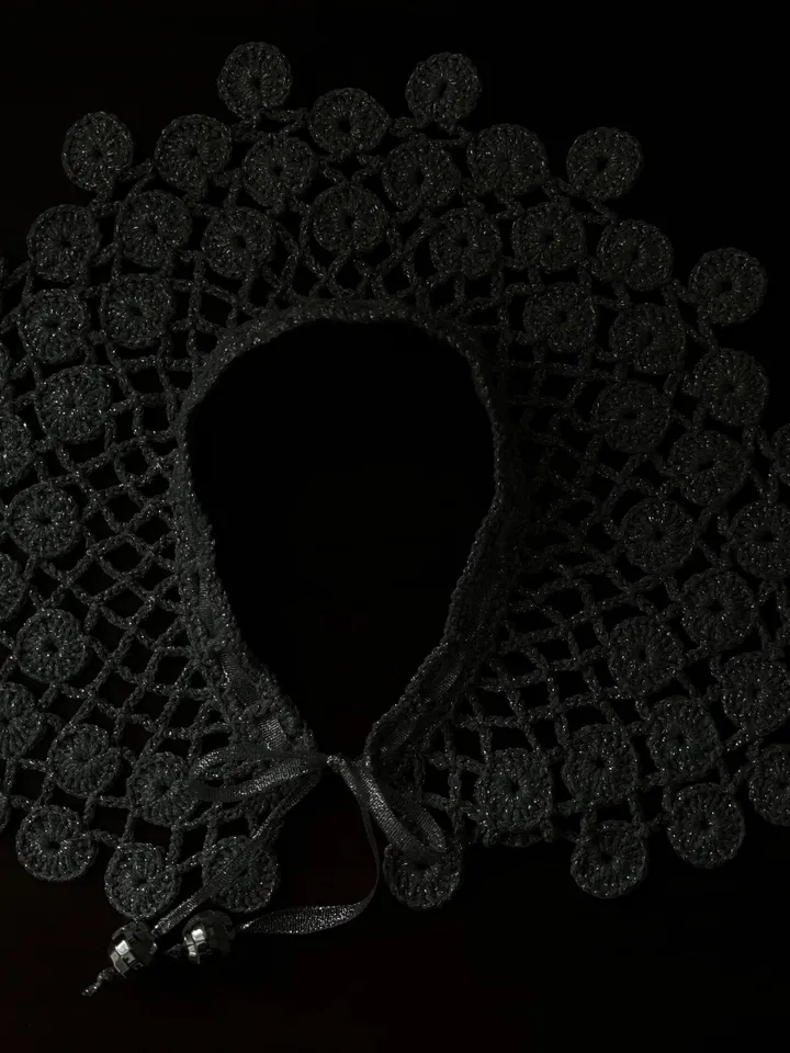 Womens detachable crochet collar, luxury lace collar, day collar for women, vintage necklace