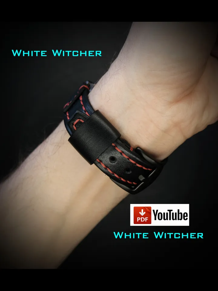 Watch strap - three sizes - pdf leather pattern.OTH27