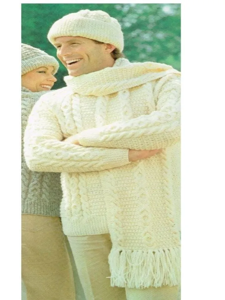 Pdf sweater knitting pattern pdf instant download, women men sweater pattern