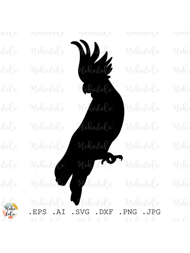 Parrot Svg, Parrot Silhouette, Parrot Cricut, Parrot Stencil, Parrot Templates Dxf, Parrot Clipart Png