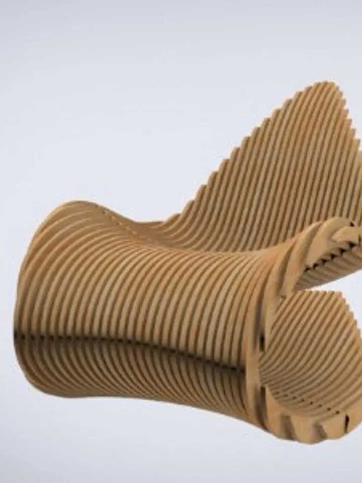 Digital Template Cnc Router Files Cnc Chair Files for Wood Laser Cut Pattern