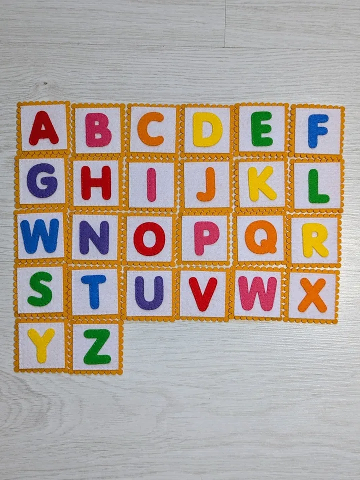 ABC Letter Felt Alphabet ABC Kids, Educational toys made of felt