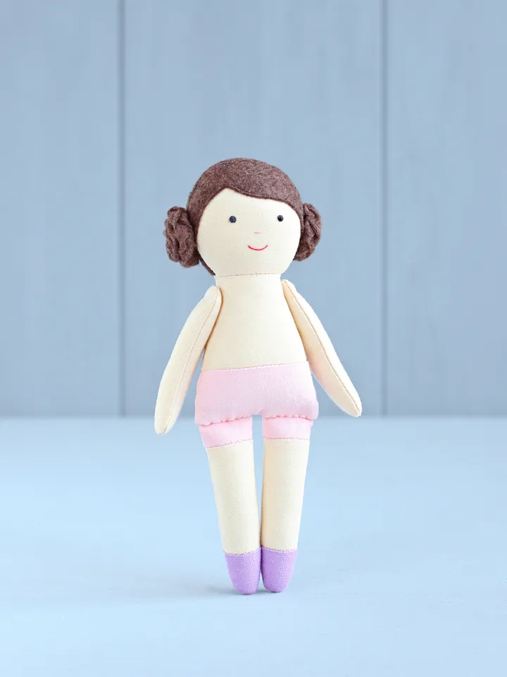 PDF Four 16 cm (6″) Mini Rag Dolls Sewing Pattern