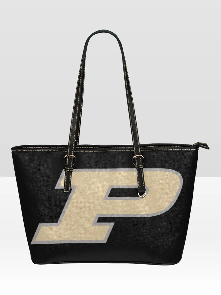 Purdue Boilermakers Leather Tote Bag
