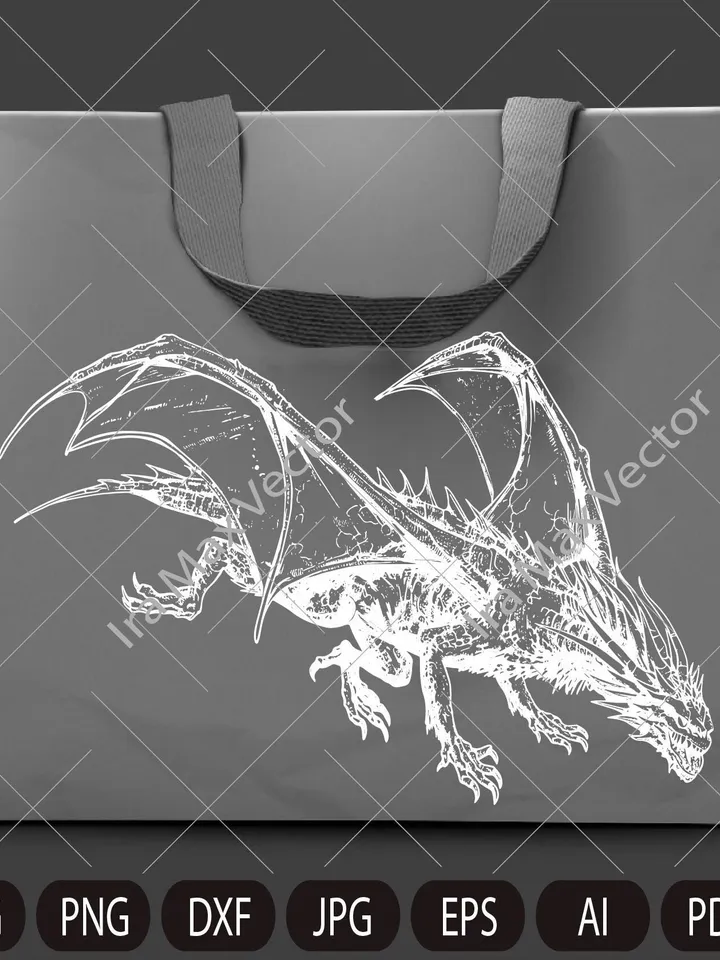 Dragon svg, Dragon flying, Dragon detailed, Dragon Clipart, Dragon Vector,Chinese Dragon SVG,Fantasy Dragon SVG, Asian dragon Svg,Silhouette