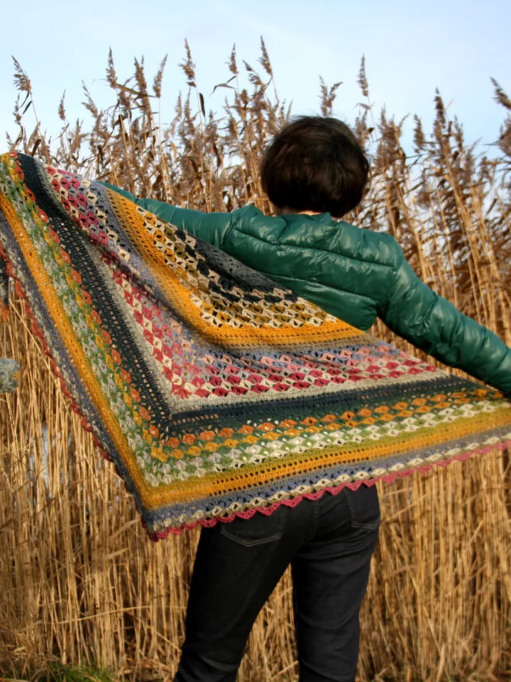 Crochet Pattern Shawl Village Fair PDF