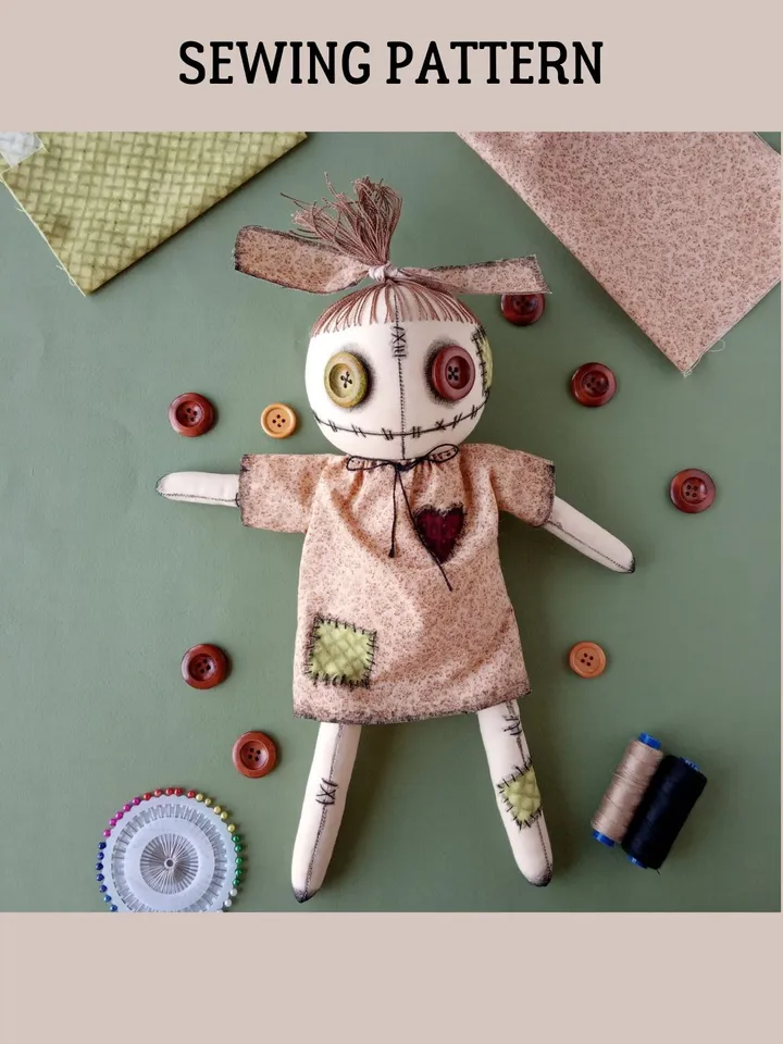 Voodoo Doll Sewing Pattern PDF