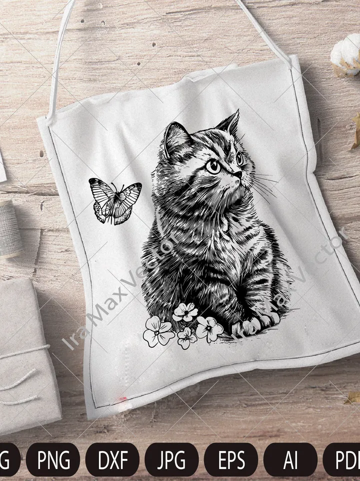 Cat baby Svg, cute kitten svg, kitten sitting in flowers, cat face svg, cat faces svg, face svg, cat svg bundle, cat image, kitten svg cut