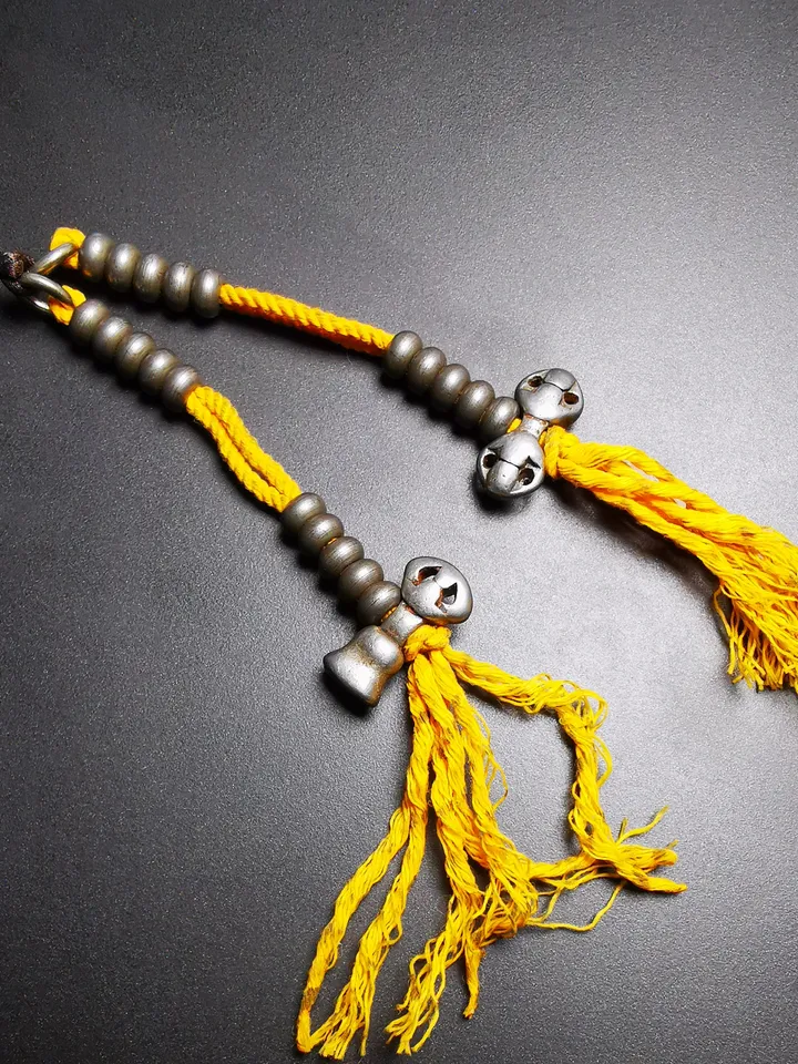 Gandhanra Handmade Tibetan Buddhist Mala Counters,Prayer Bead Counters,with Dorje and Vajra, Made of Cold Iron
