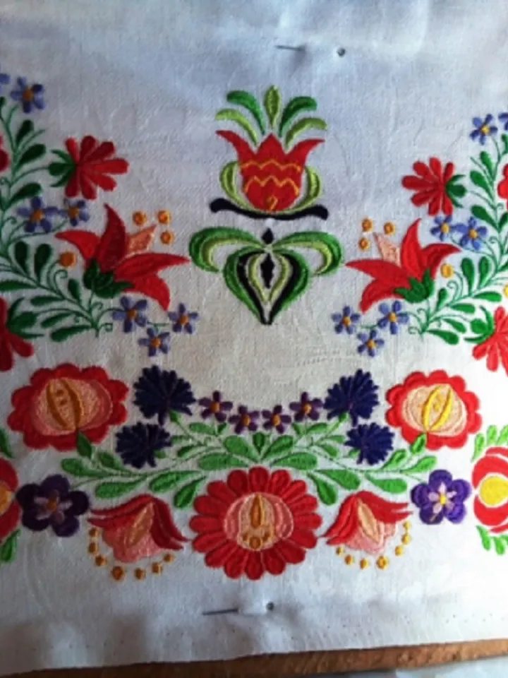 Hungarian Embroidery Set 6x8 and video Embroidery Design