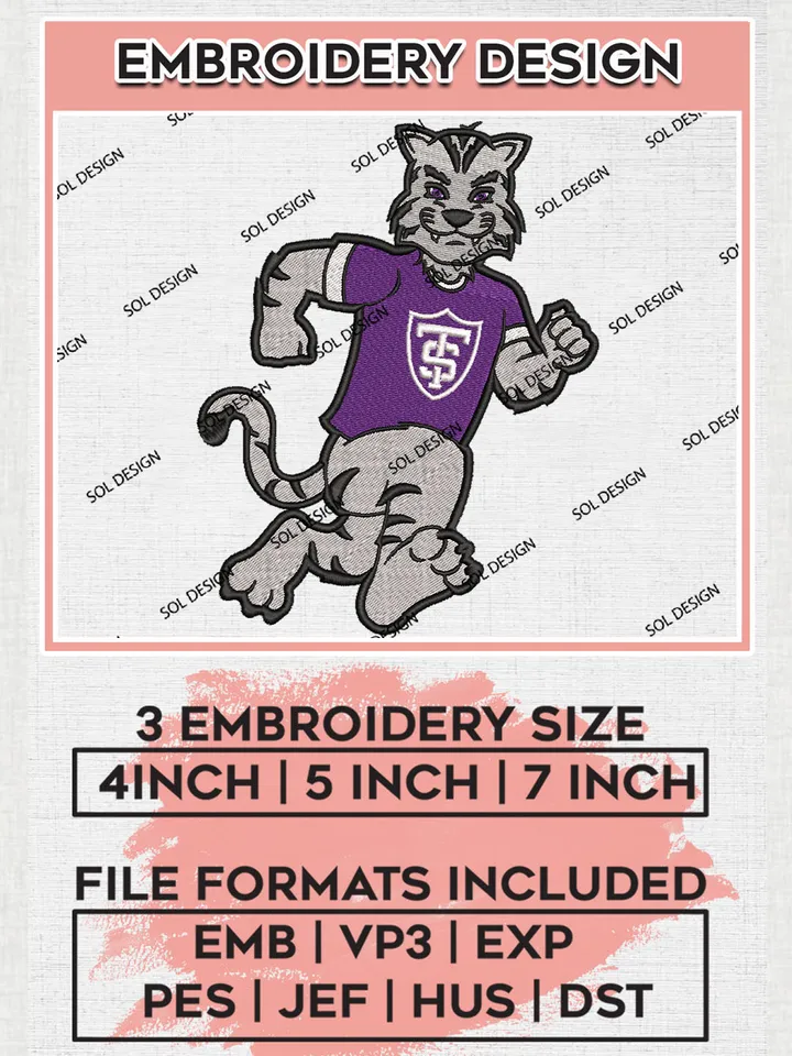 St Thomas Minnesota Tommies College Team Funny Mascot Logo Embroidery Design Files, NCAA St Thomas Minnesota Tommies Machine Embroidery, NCAA Teams, 3 sizes, NCAA Machine embroidery designs, Digital Download