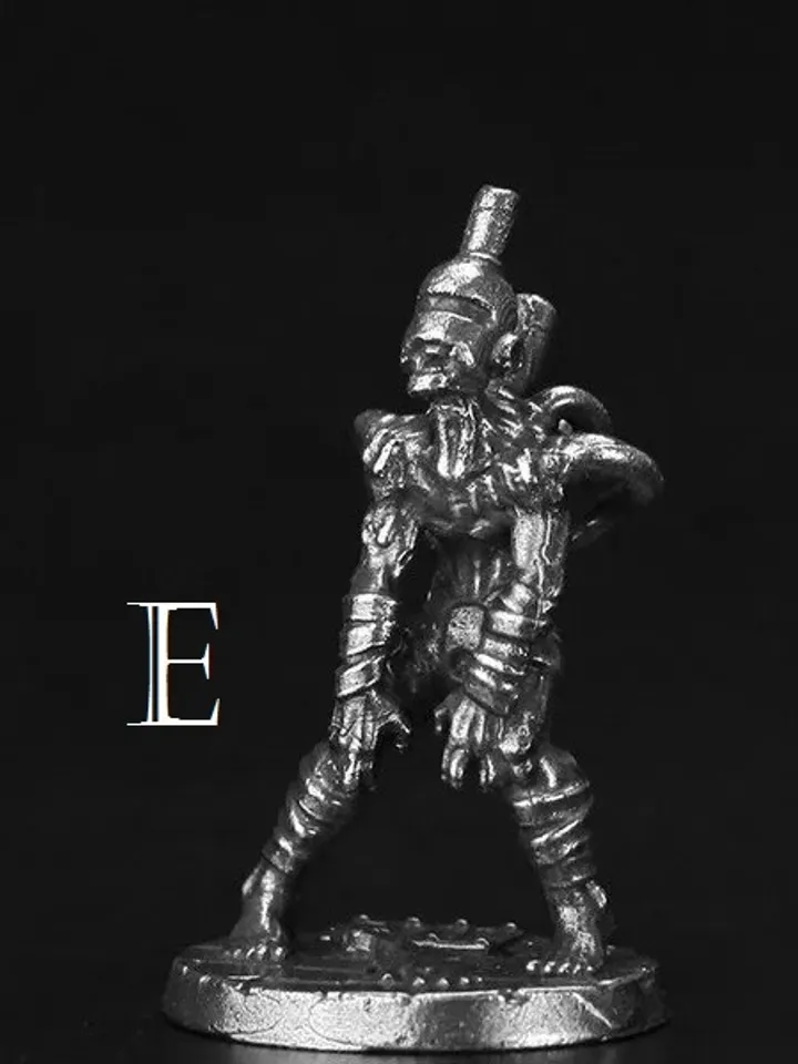 Mechanical Reanimator, copper miniatures, tabletop wargaming fantasy miniature figures.
