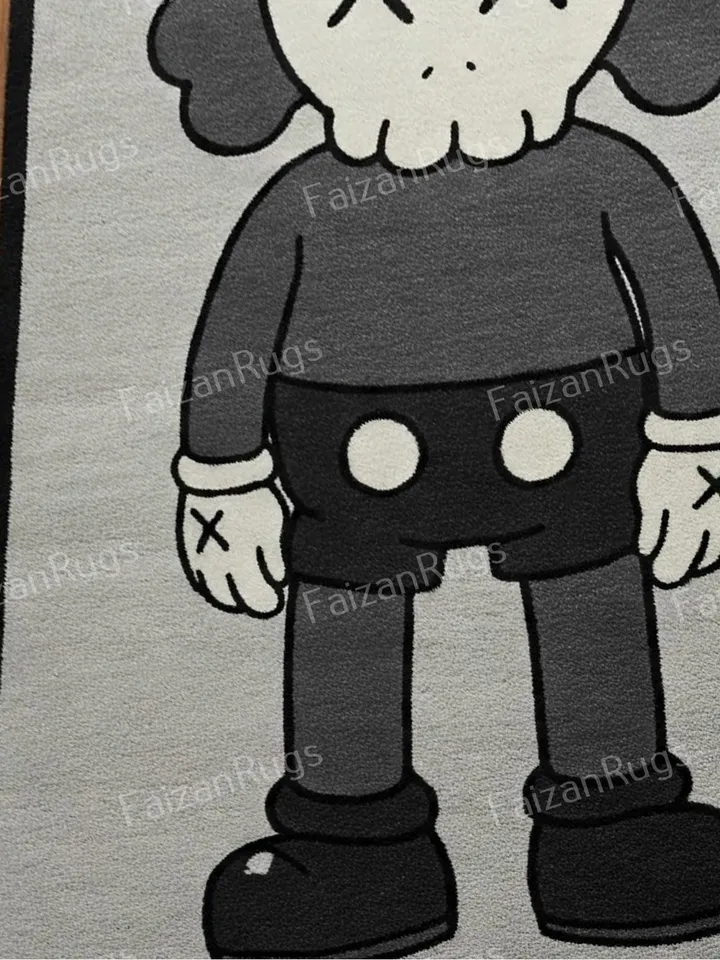 Kaws rugs - Handmade rugs, Case Rugs,  Handmade, Rugs for living room, Hallway, kaws carpets, Anime rugs, cartoon rugs, 2x3,3x5,4x6,5x7,6x9