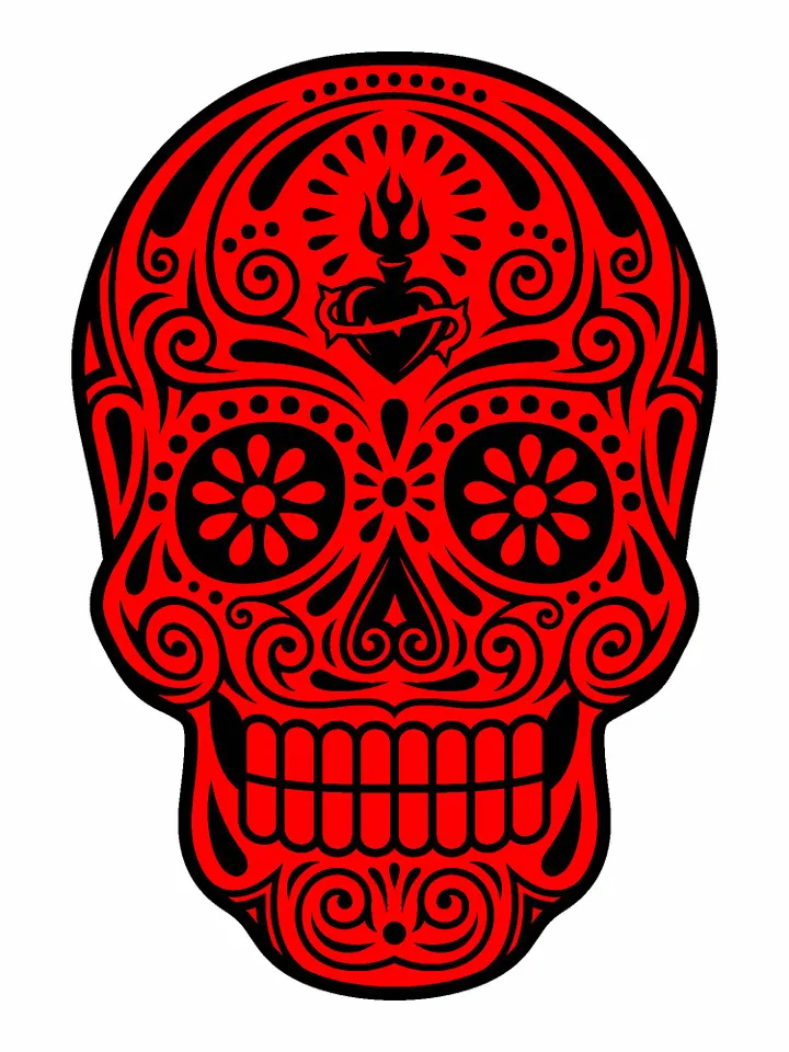 Sugar Skull Svg , Sugar Skull Silhouette, Skull Bundle Svg, Sugar Skull Cut Files, Day of the Dead Svg
