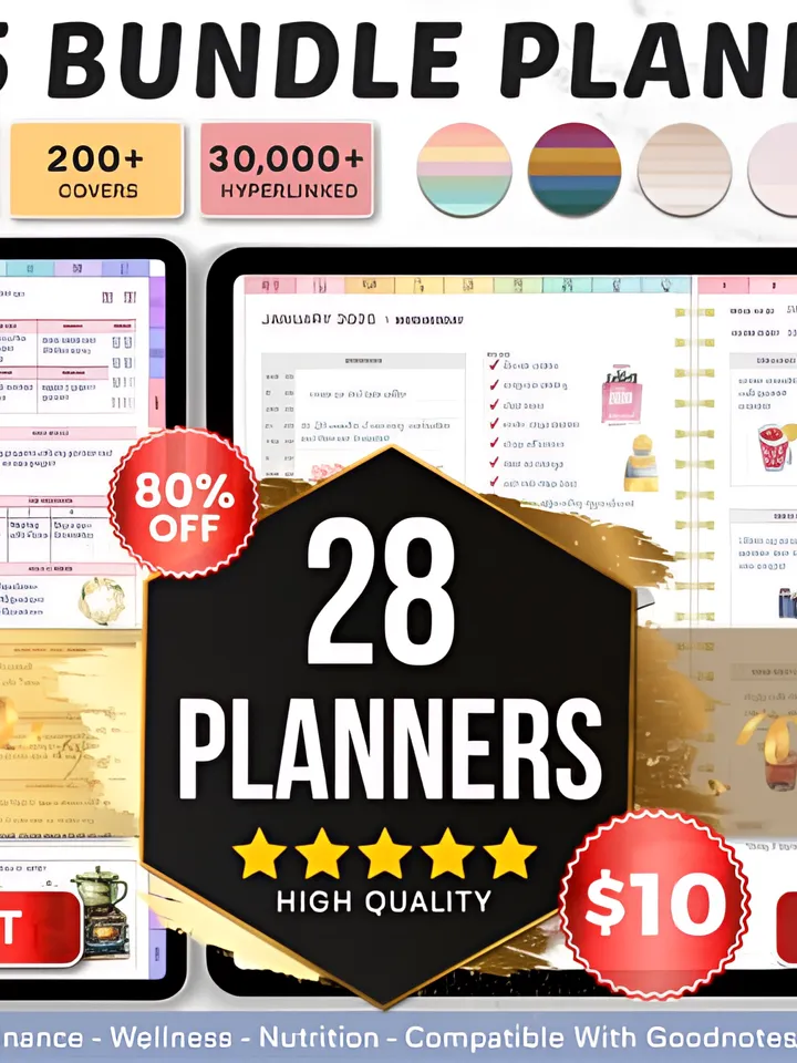 2025 Bundle Digital Planner, Goodnotes