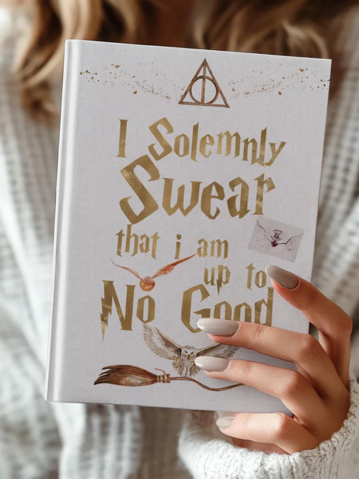 Wizarding World Hardcover Journal, Magic Notebook, Spell Book, Fantasy Diary, Gift, Magic gift Matte Journal