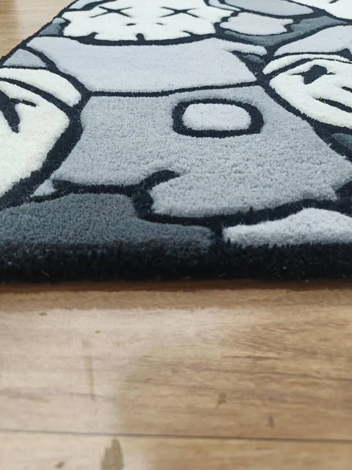 Kaws rug, handmade 100% wool rugs, case rugs, cartoon carpets, handmade rugs, Kaws, multiroom carpets, Kaws theme, 3x5, 4x6, 5x7, 5x8, 6x9.
