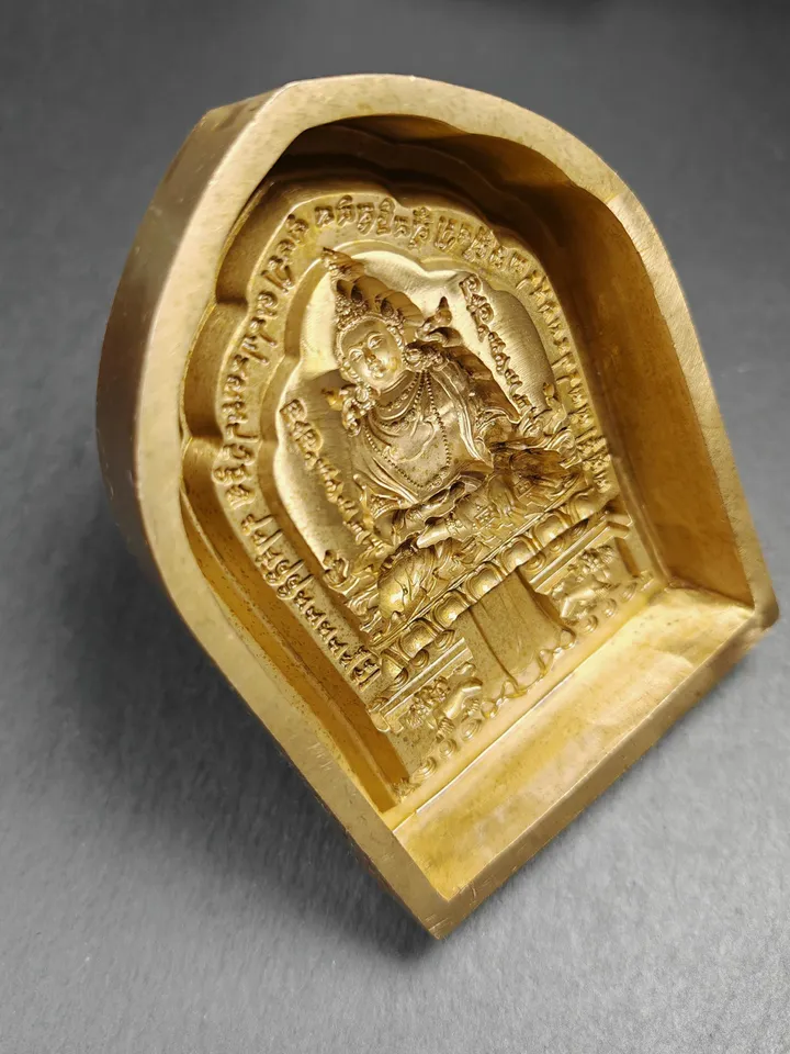 Shenrab Miwo Tsa Tsa Mold, 11cm Shenrab Miwoche ,Gandhanra Handmade Tibetan Bon religion Statue Mould