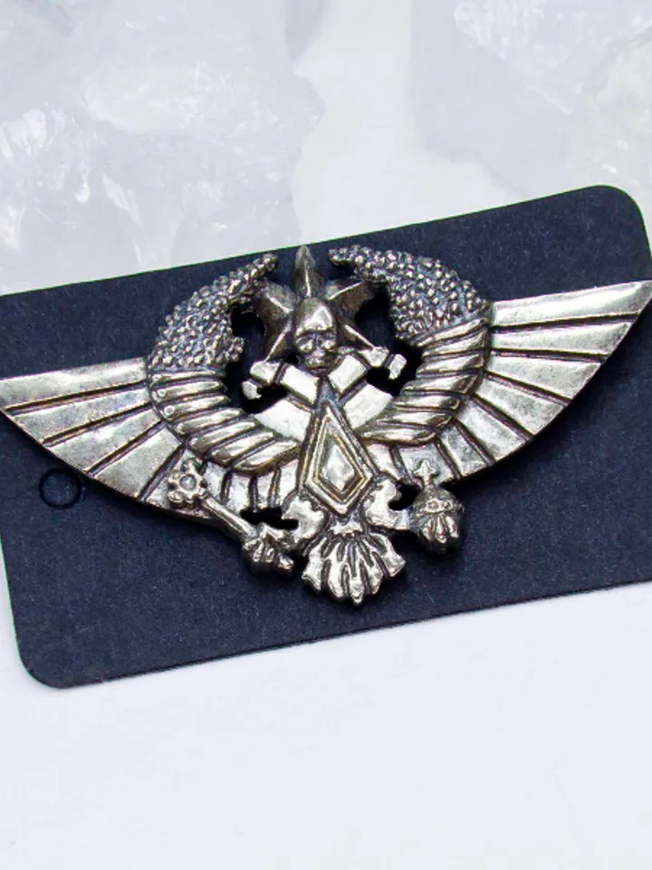 Aquila of the Valhallan Ice Warriors Badge (German Silver CuNiZn)