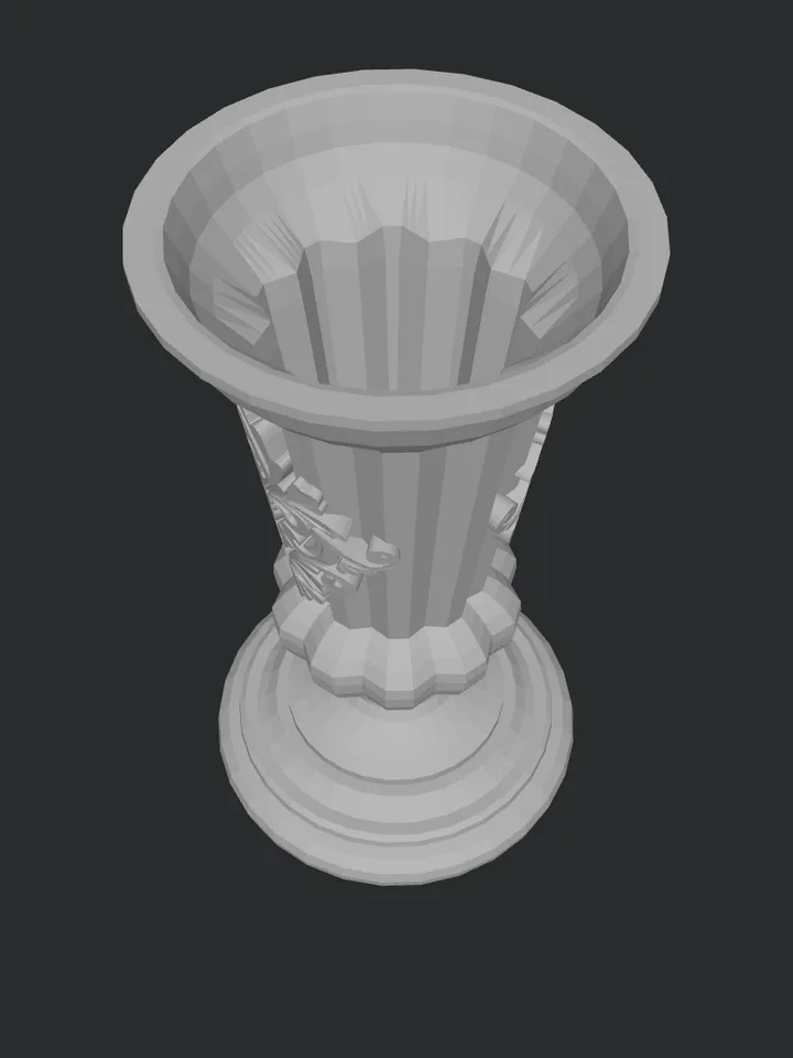 3D MODEL Miniature Victorian vase model ready to print
