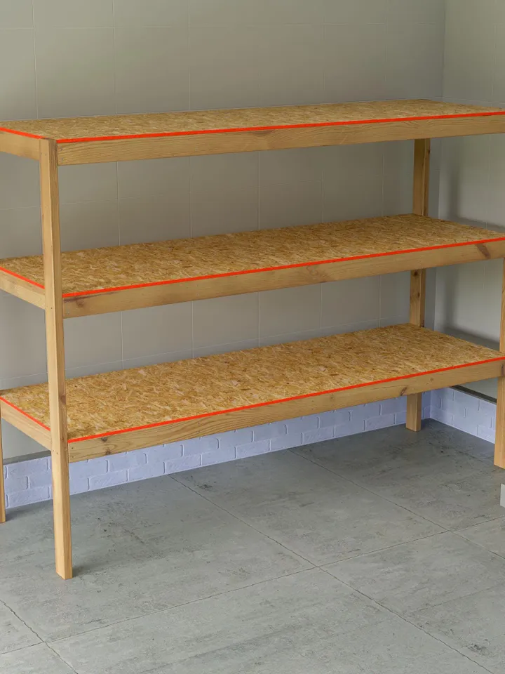 DIY 32x96 Garage Shelves Plans, PDF