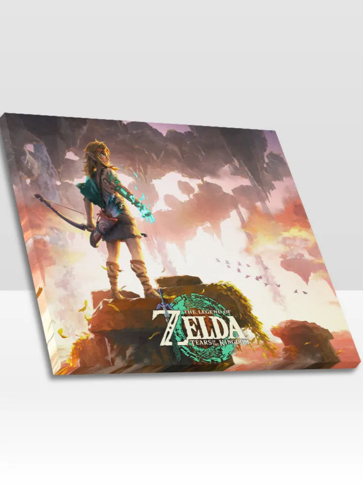 Zelda Tears of the Kingdom Frame Canvas Print, Wall Art Home Decor Poster
