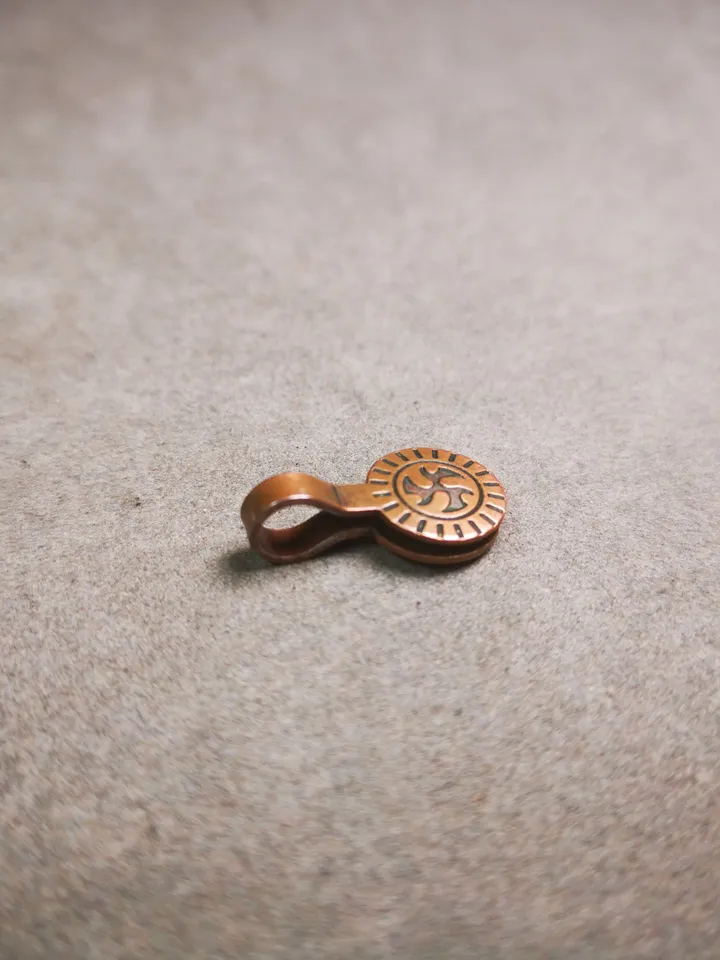 Gandhanra Handmade Buddhist Mala Counter Clip,Bum Counter Clip for Prayer Beads,Prayer Wheel Shape,Mala Accessories