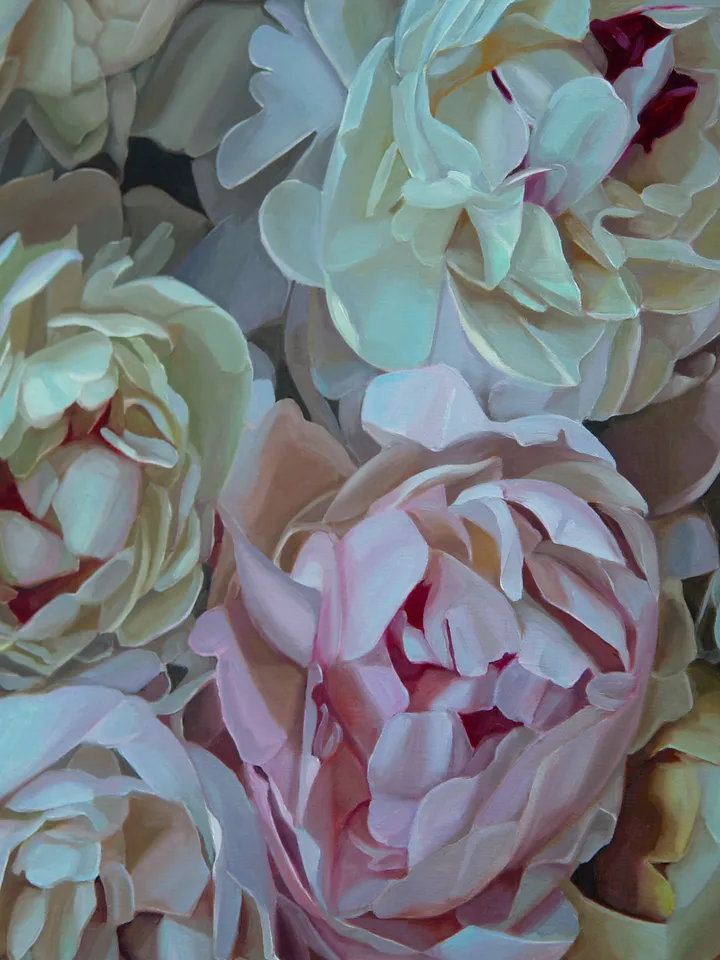 Magnificent peonies painting