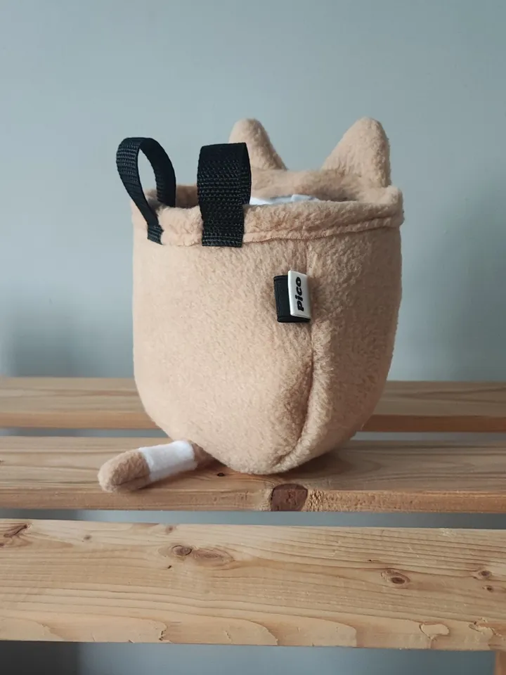 Chalk bag Сat beige for rock climbing