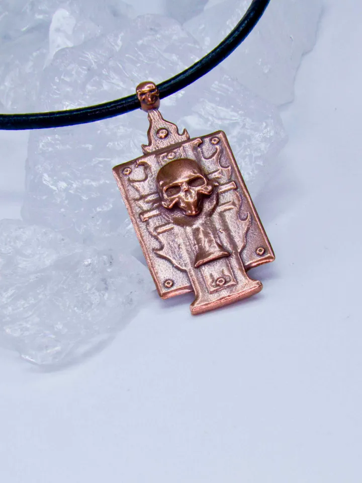 Pure Copper Ordo Hereticus Pendant of the Warhammer 40K Universe